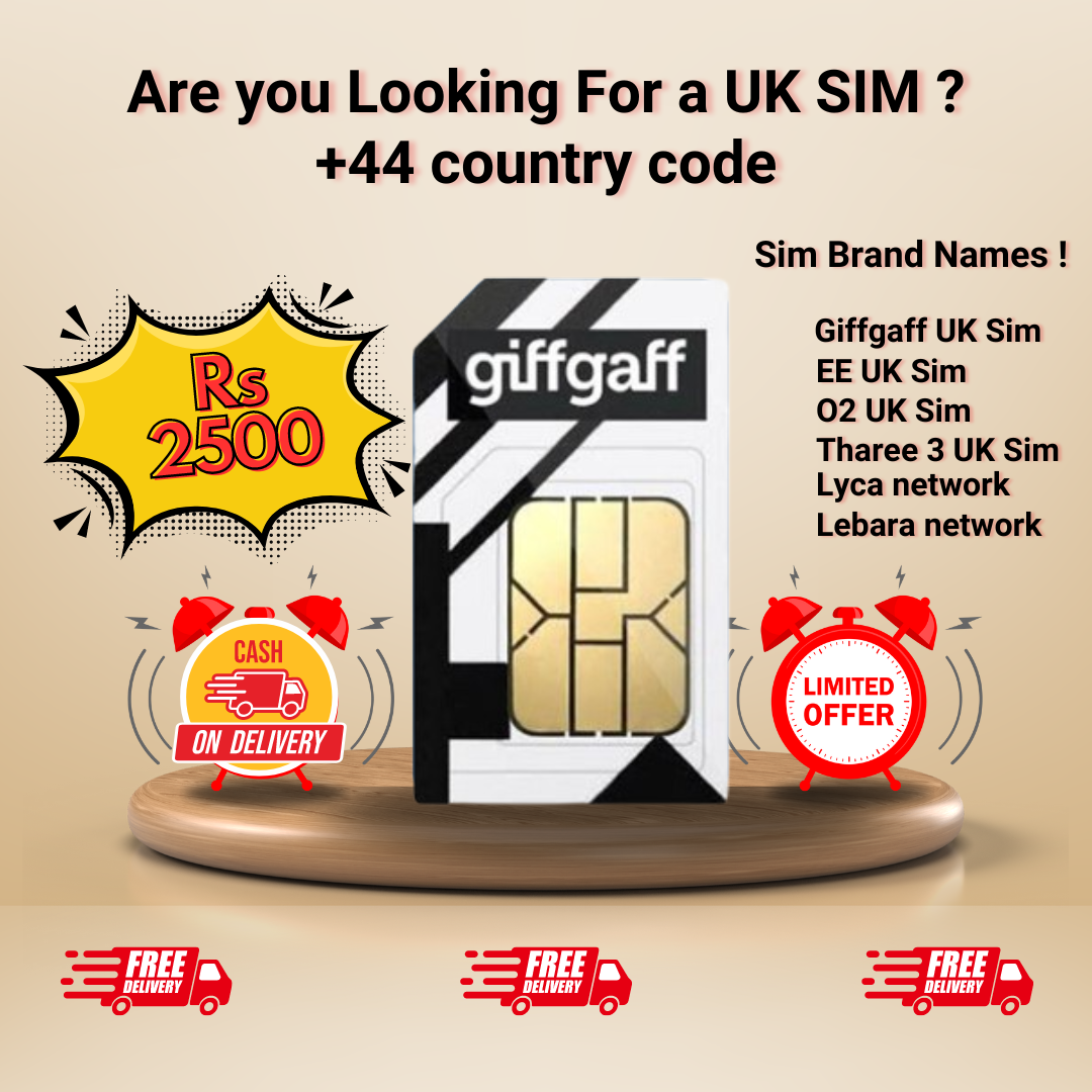 giffgaff UK SIM in Pakistan – OTP, WhatsApp & Online Verification